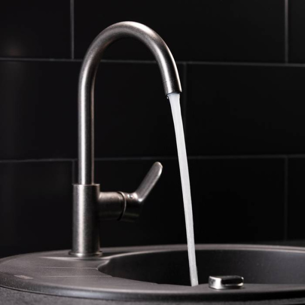 Смеситель для кухни IDDIS Cuba CU4SBJ0i05, состаренное серебро